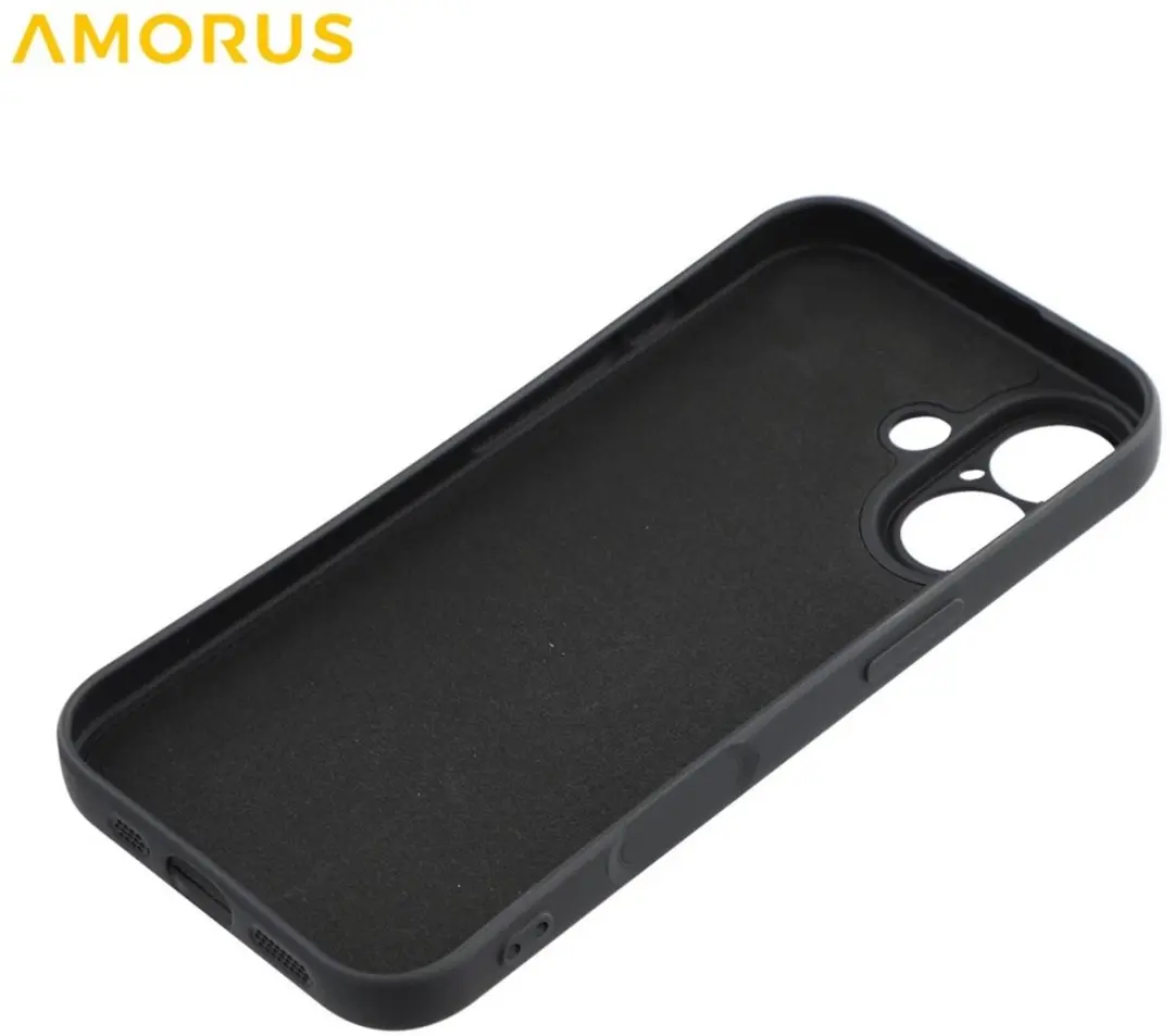Amorus iPhone 17 Hoesje Charcoal Black