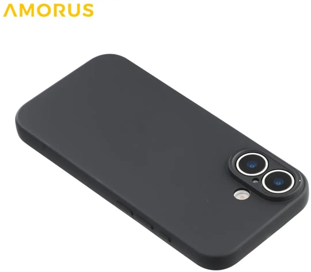 Amorus iPhone 17 Hoesje Charcoal Black