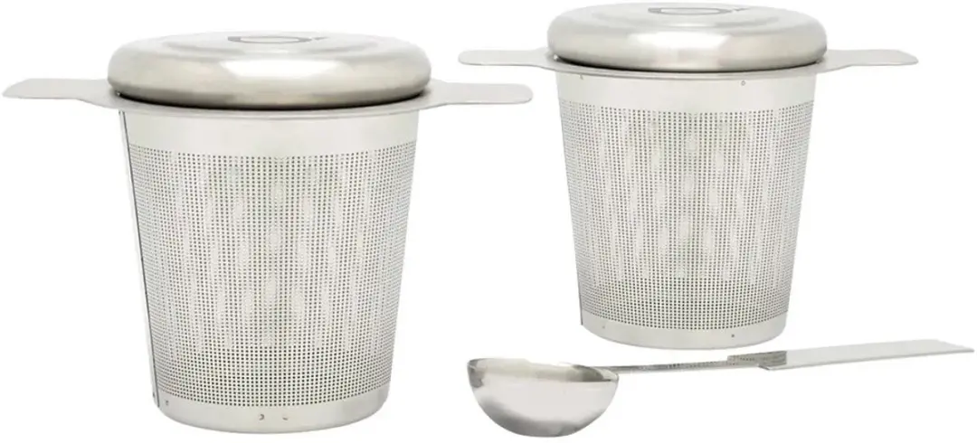 Bredemeijer Theezeef 2 Stuks - RVS - Ø10.2cm - 2x5-delig