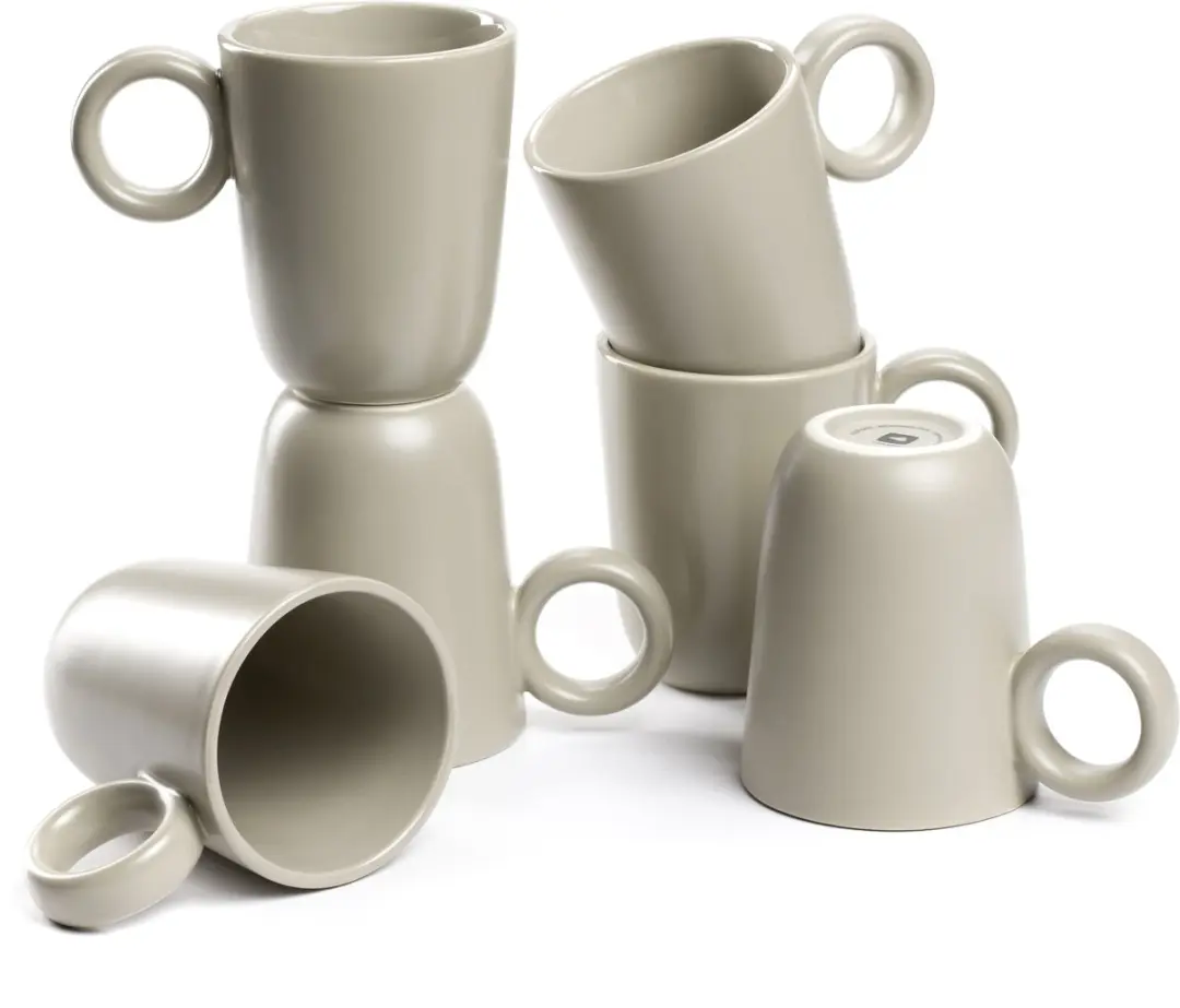 Leonardo Roma Mokken 400ml - Set van 6 - Beige