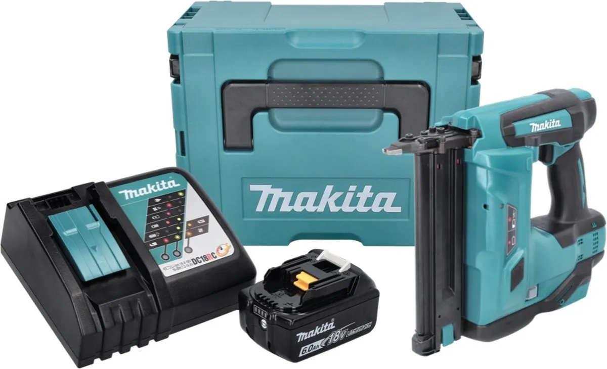 Makita DBN 500 RG1J Accu-Klemspijkermachine 18V - 6,0Ah - 15-50mm