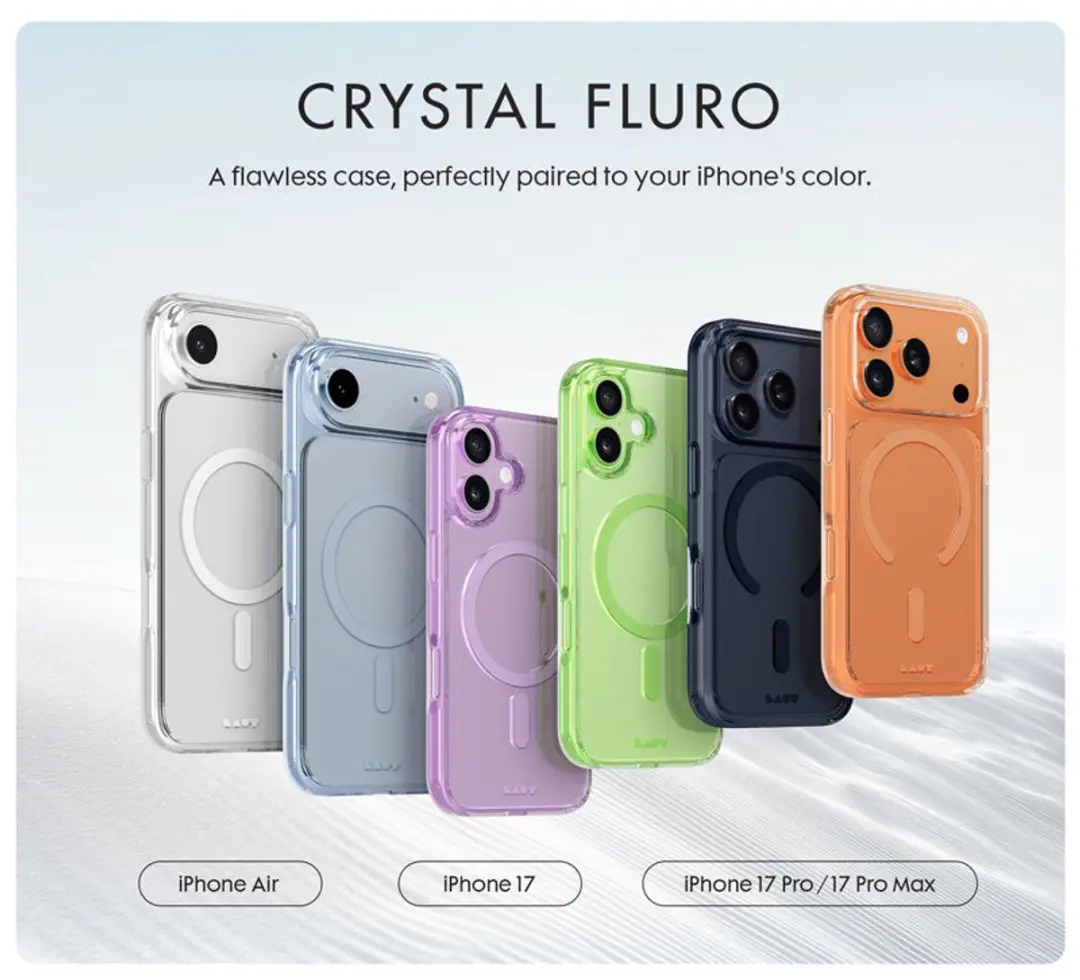 Laut Crystal Fluro iPhone 17 Pro Max Hoesje - Clear Grey