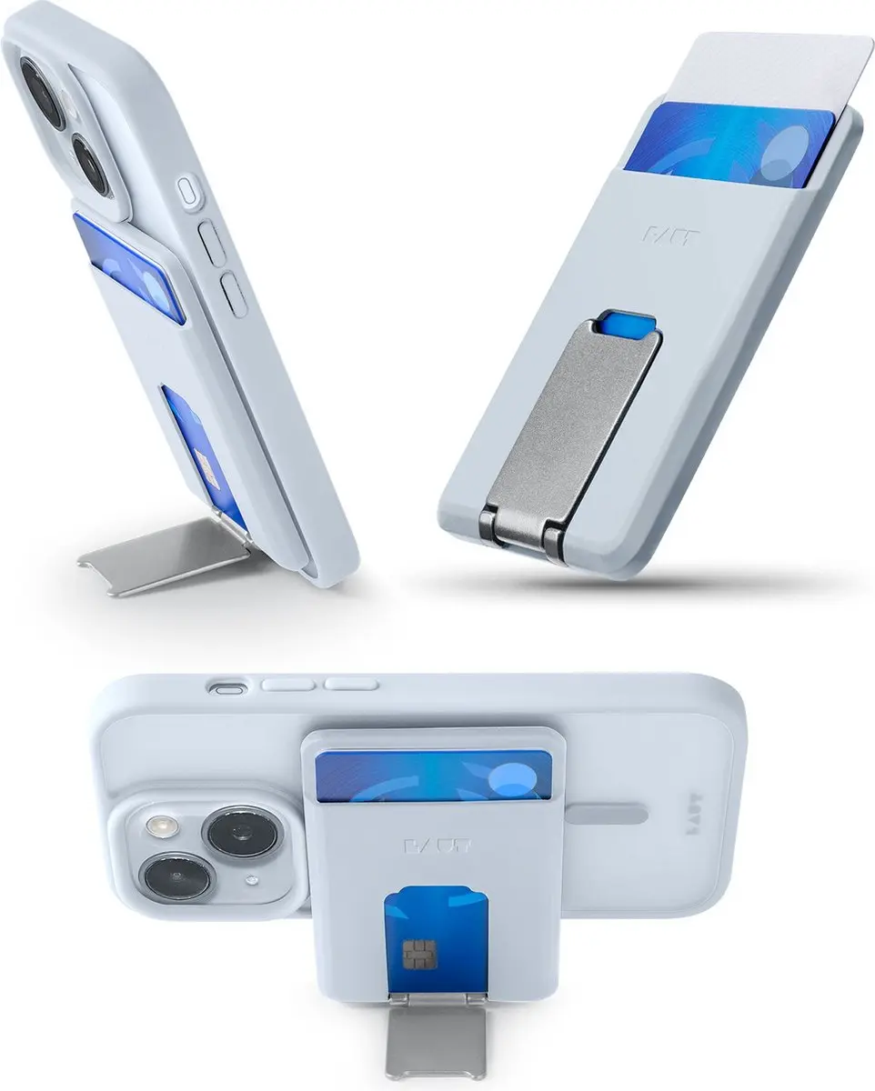 Laut MagSafe Wallet Lichtblauw - 2 Pasjes