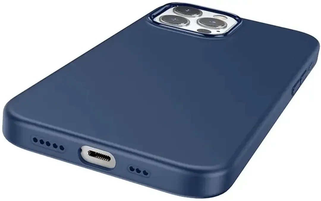 Hoco Pure Series iPhone 15 Pro Max Hoesje - Siliconen - MagSafe - Blauw
