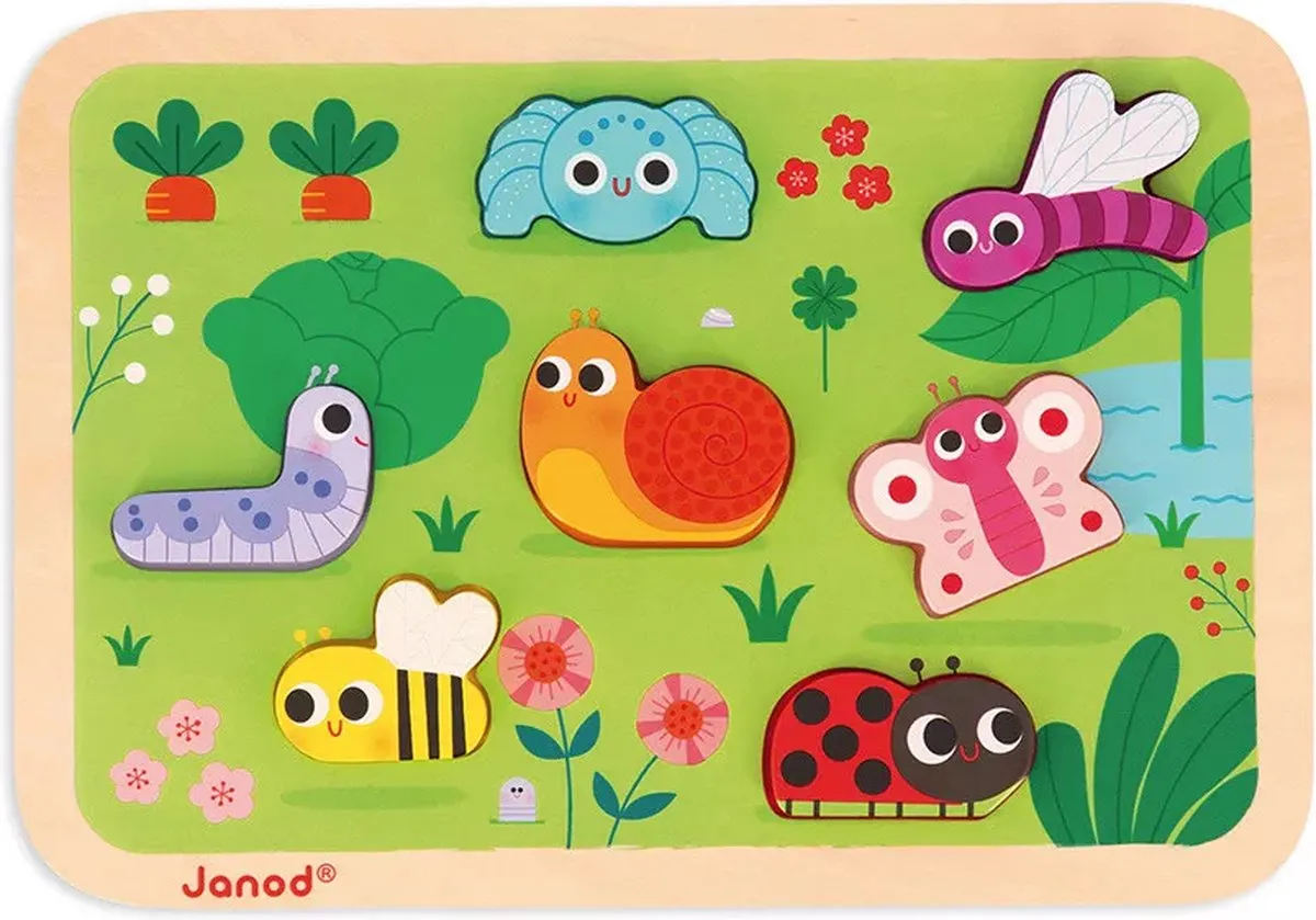 Janod Chunky Puzzel De Tuin 7-delig