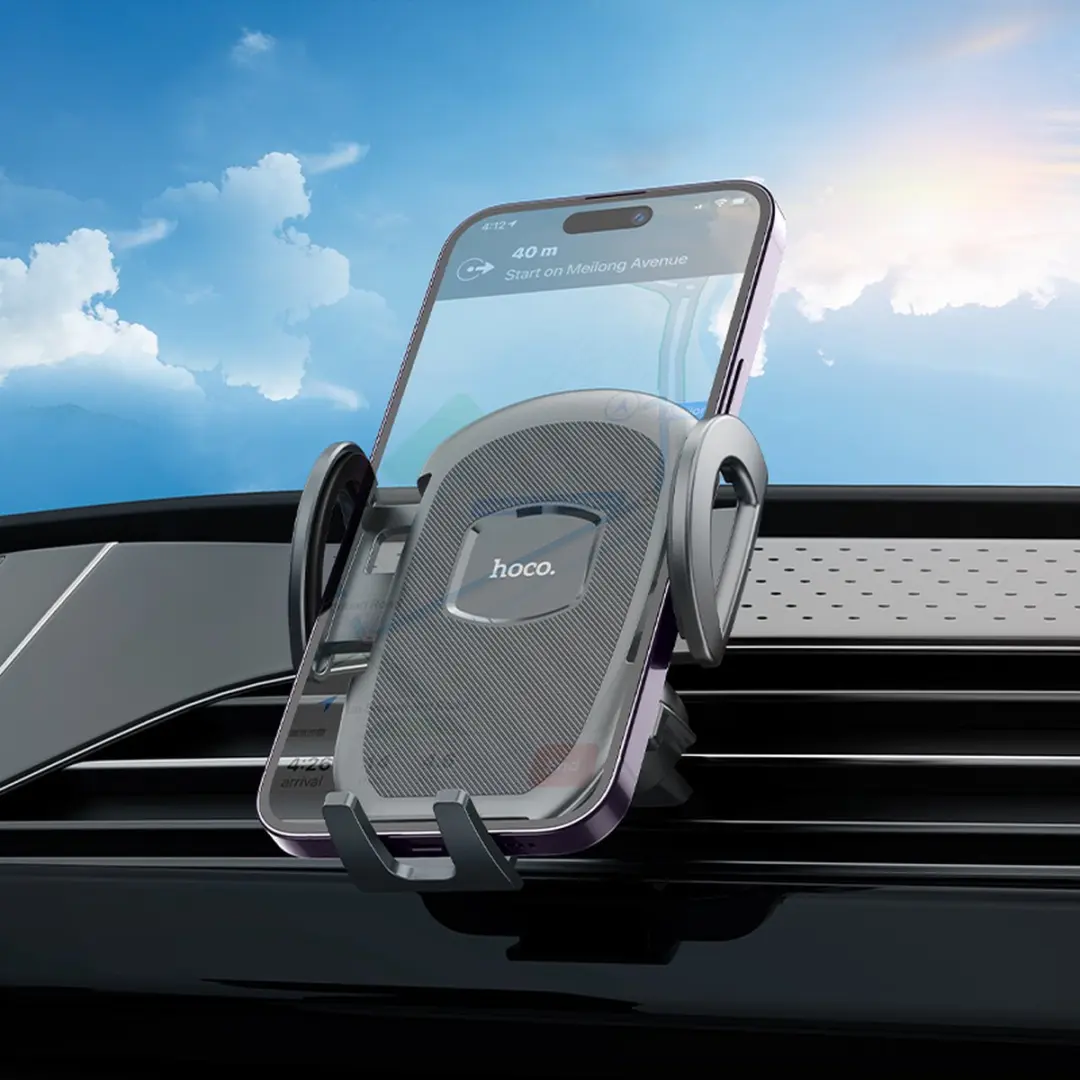Hoco Telefoonhouder Auto 360° - Zwart - 4.7-7 Inch