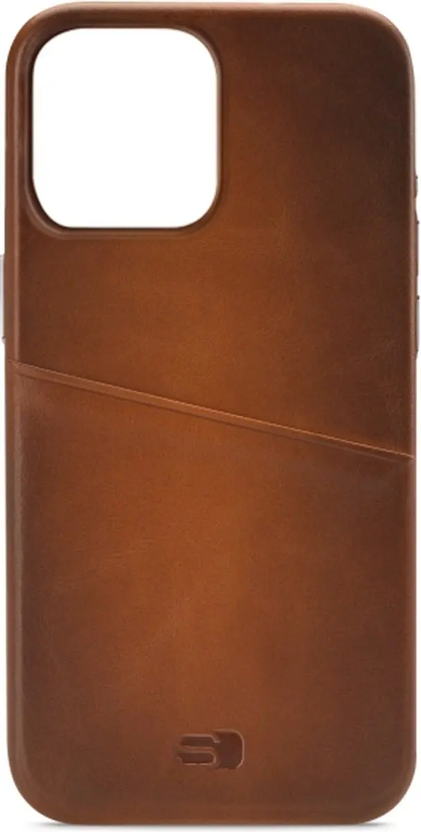 Senza Desire Leather Cover iPhone 14 Pro Max - Burned Cognac