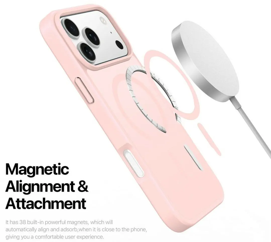 Dux Ducis Yind Series iPhone 17 Pro Hoesje - Roze - MagSafe