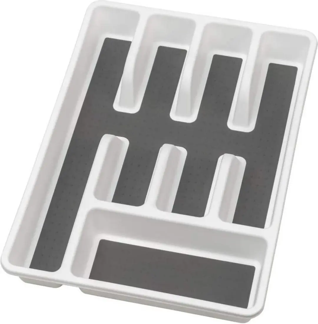 Wenko Anti-slip Bestekbak 54788100 - 7 Vakken - 26,5x36,5cm