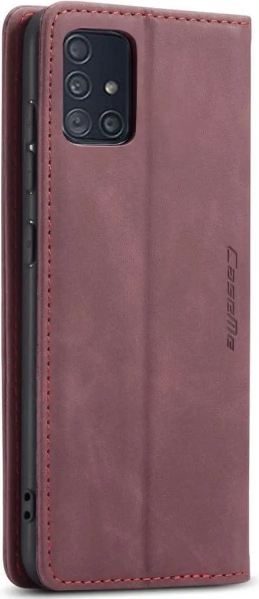 Caseme Book Case Samsung Galaxy A51 - Bordeaux - 2 Pasjes