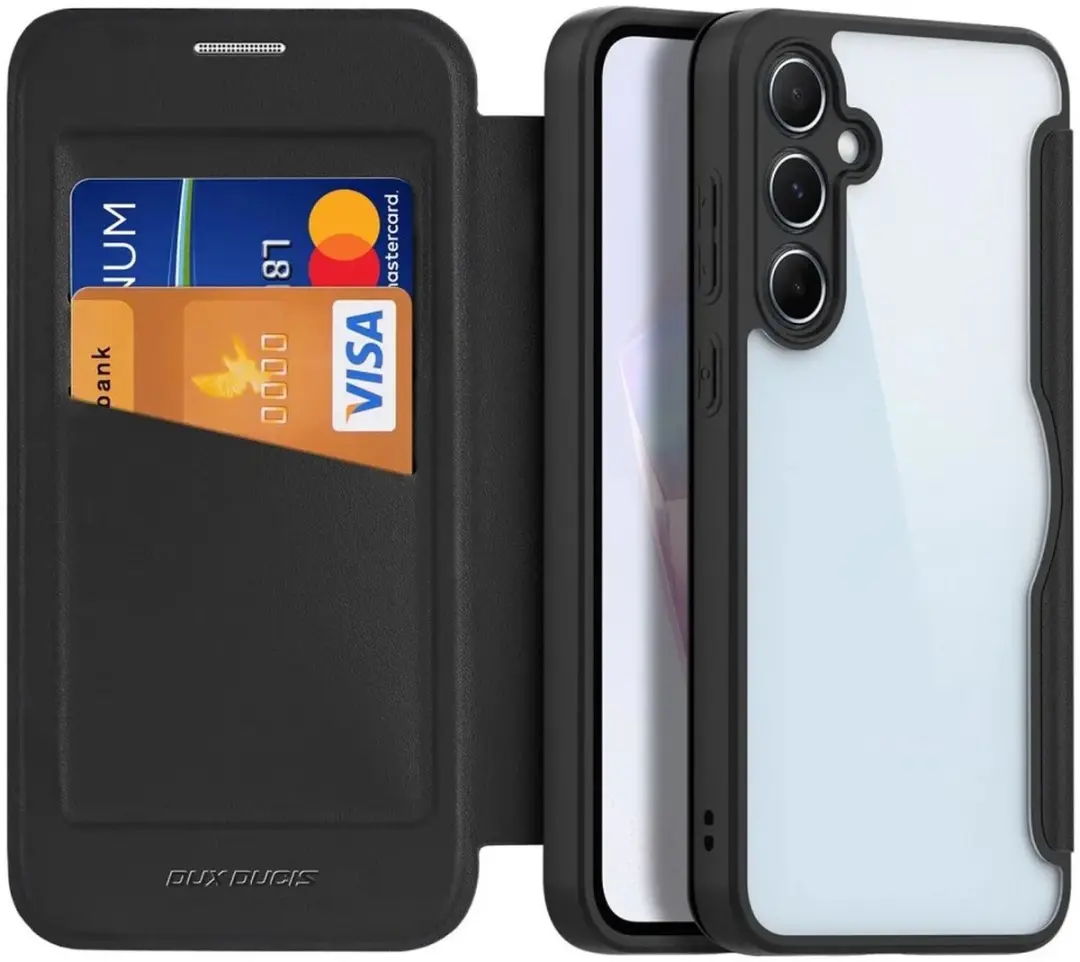 Dux Ducis Telefoonhoesje Samsung Galaxy A35 5G - Book Case Zwart