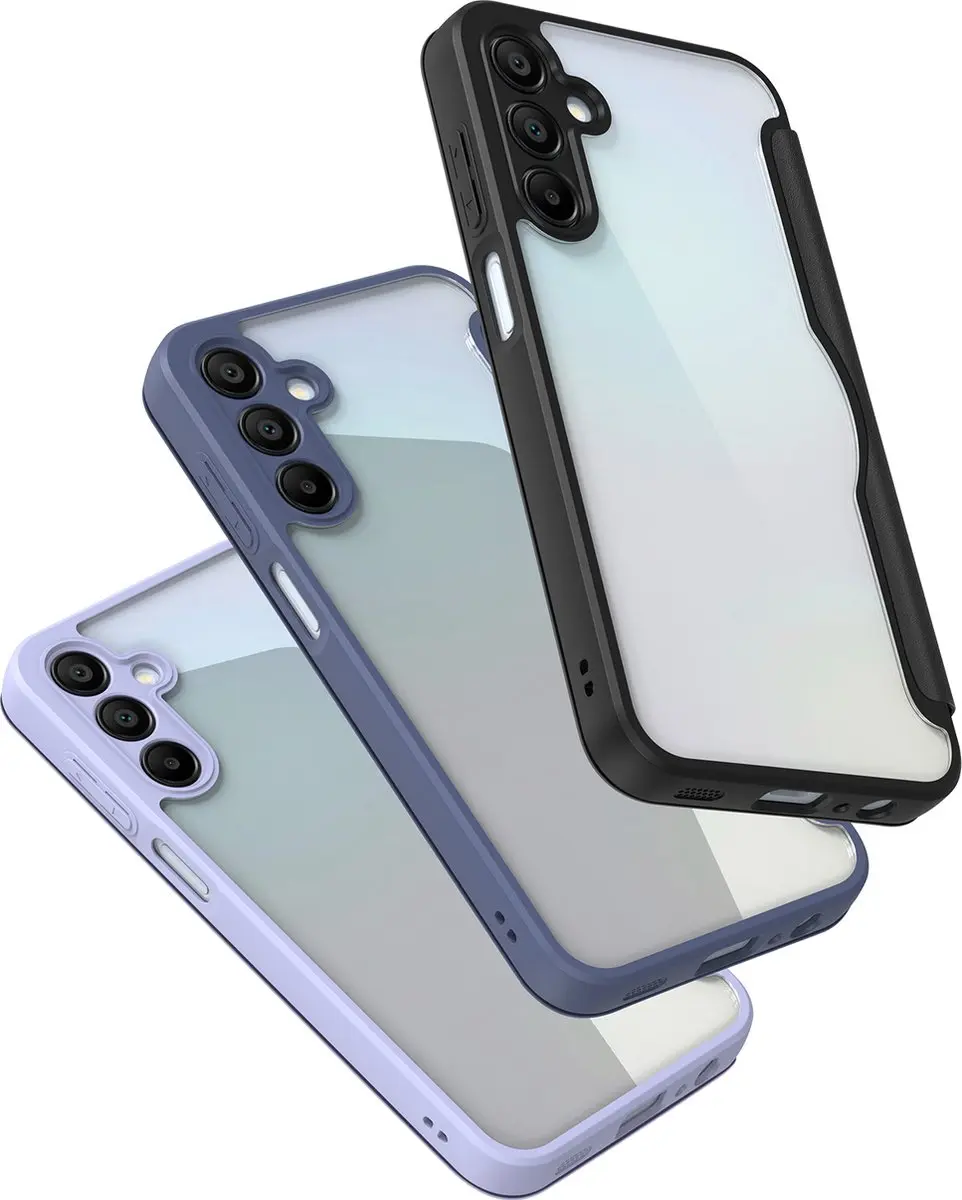 Dux Ducis Telefoonhoesje Samsung Galaxy A35 5G - Book Case Zwart