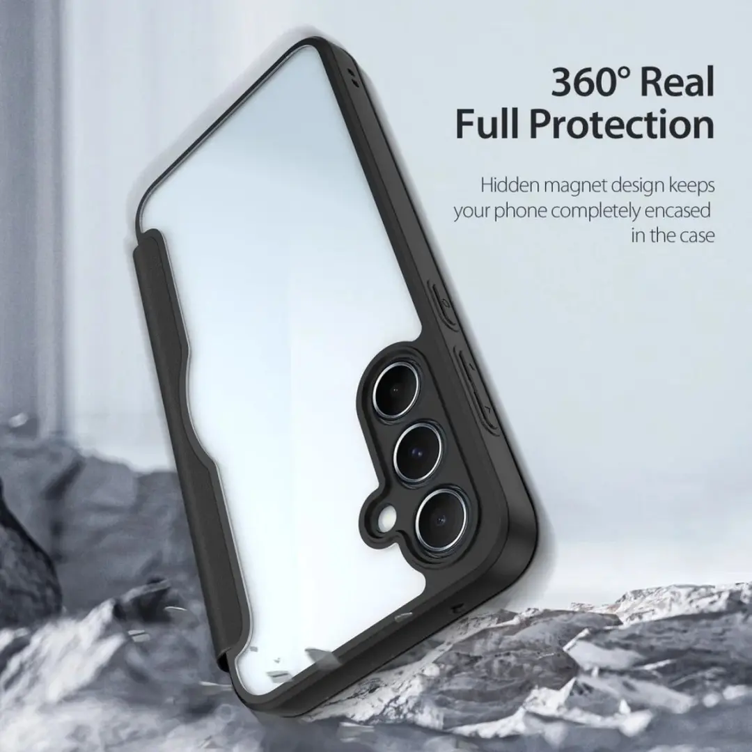 Dux Ducis Telefoonhoesje Samsung Galaxy A35 5G - Book Case Zwart