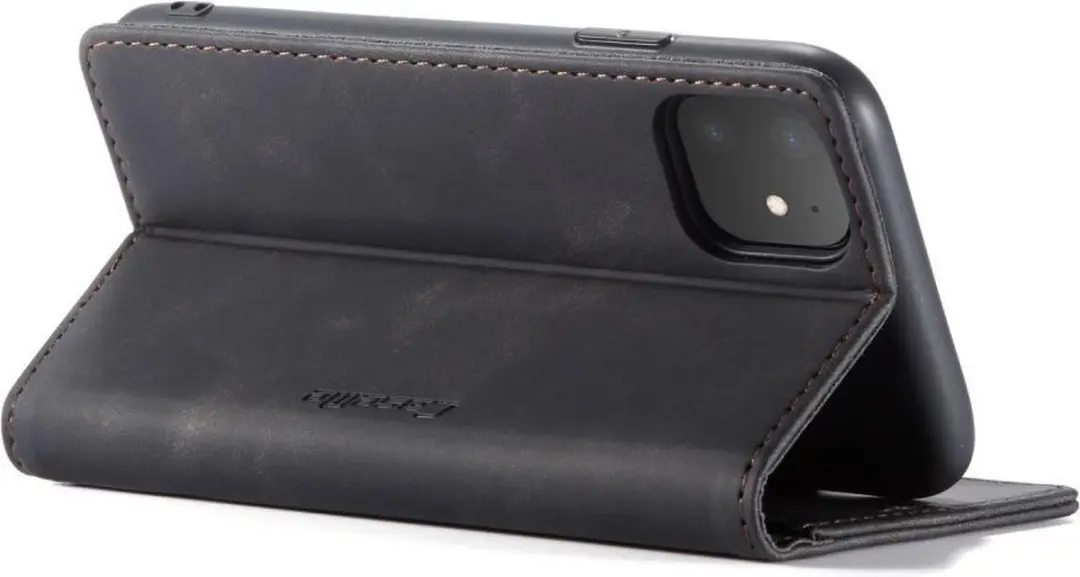 Caseme Book Case iPhone 11 Hoesje - Zwart - afbeelding 6 van 6