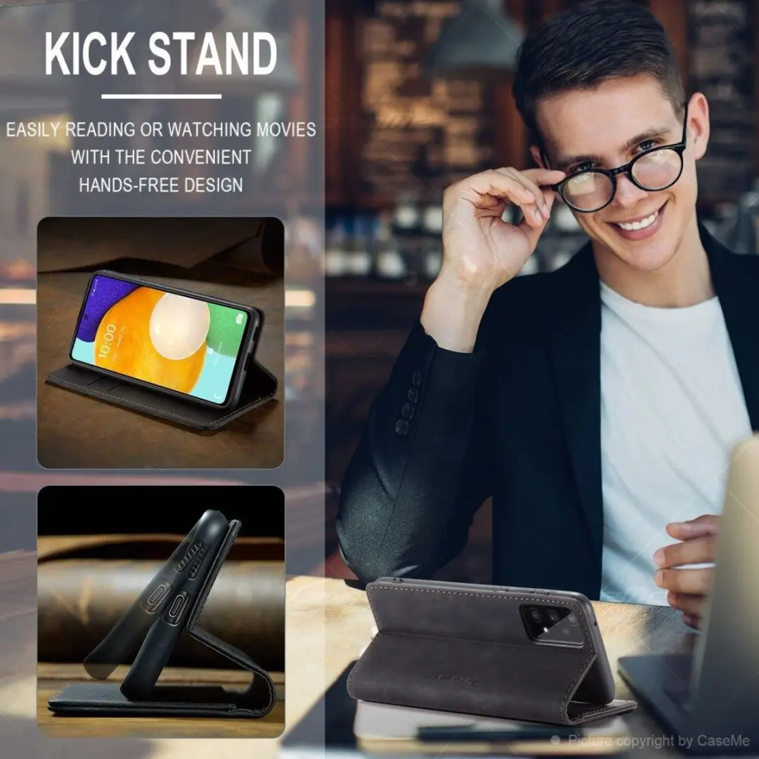 CaseMe 013 Book Case Pasjeshouder - Samsung Galaxy A53 - Zwart