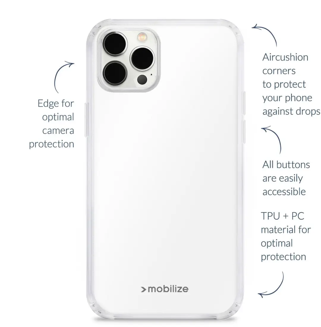 Mobilize Naked Protection MOB-NPCC-IPHSE4 iPhone 16e Hoesje - Transparant