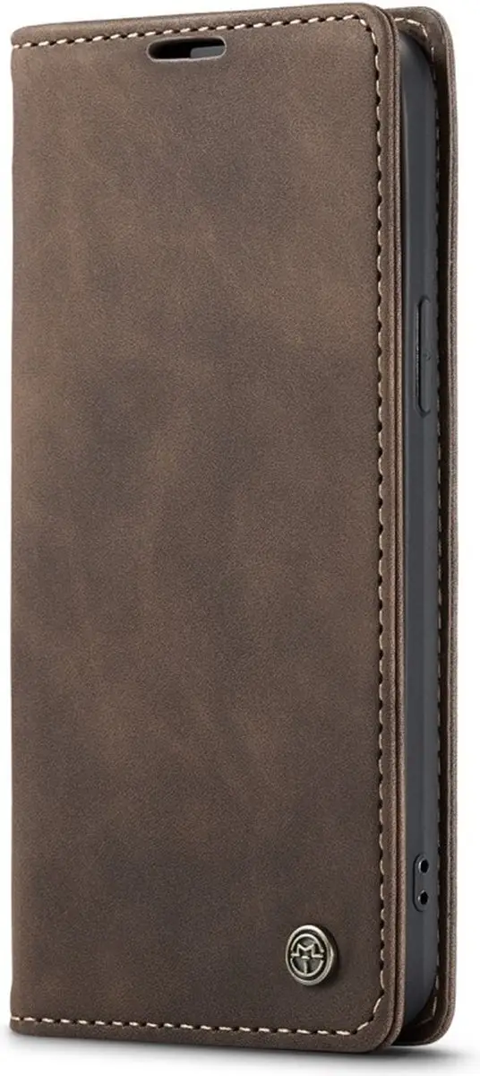 Caseme 013 Book Case iPhone 16 Pro Hoesje - Donkerbruin