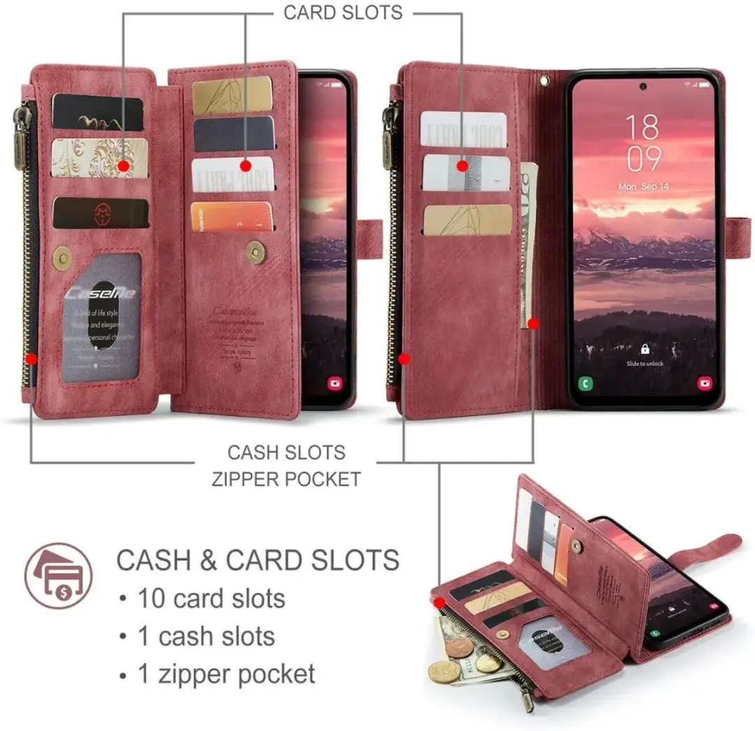 CaseMe C30 Hoesje Samsung Galaxy A36 - Rood