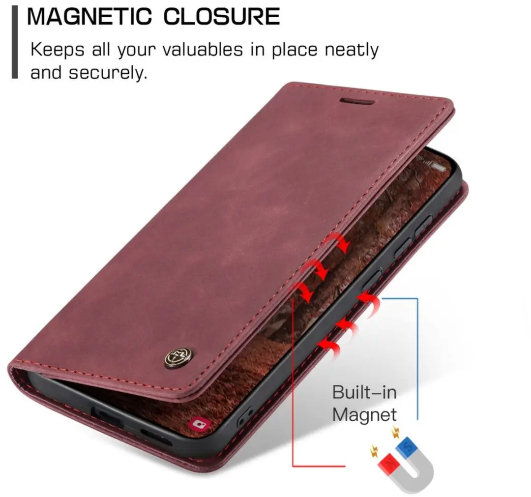 Caseme 013 Hoesje Samsung Galaxy S26 Plus - Book Case Rood