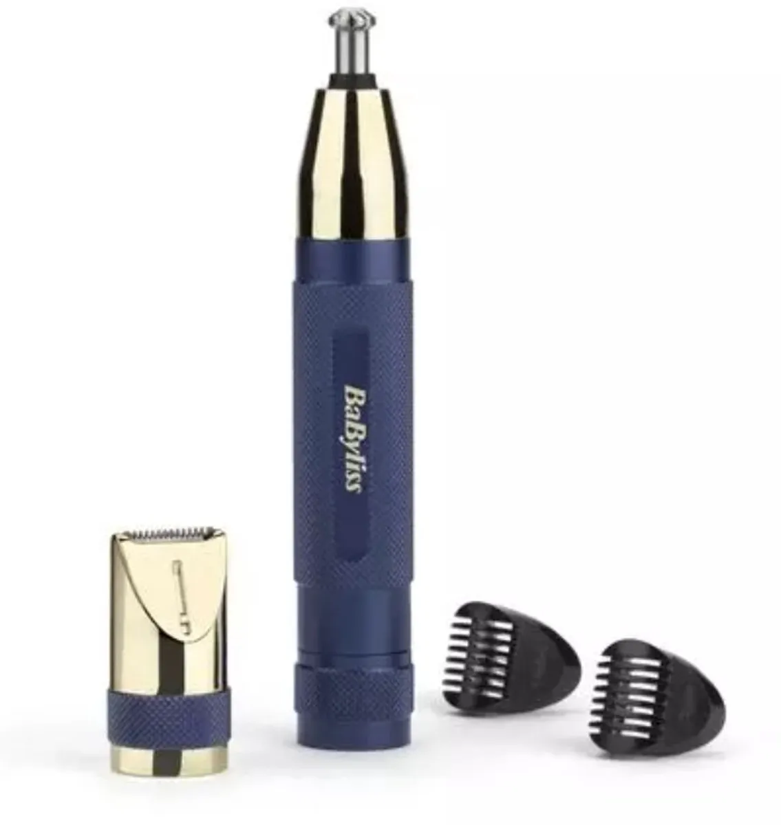 Babyliss Super-X Metal Series E112E Neus-Oor-Wenkbrauwtrimmer - Blauw/Goud