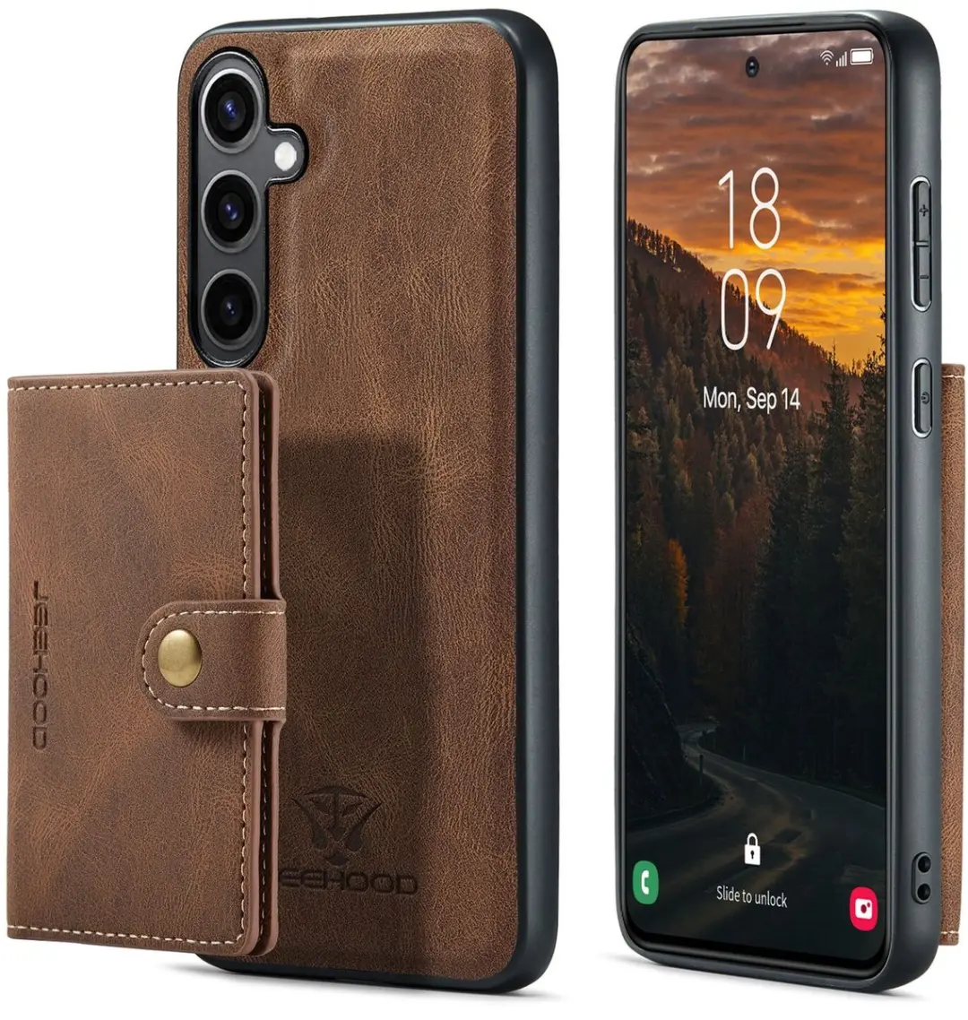 Caseme JH-01 Hoesje Samsung Galaxy S25 FE - Bruin - afbeelding 6 van 6