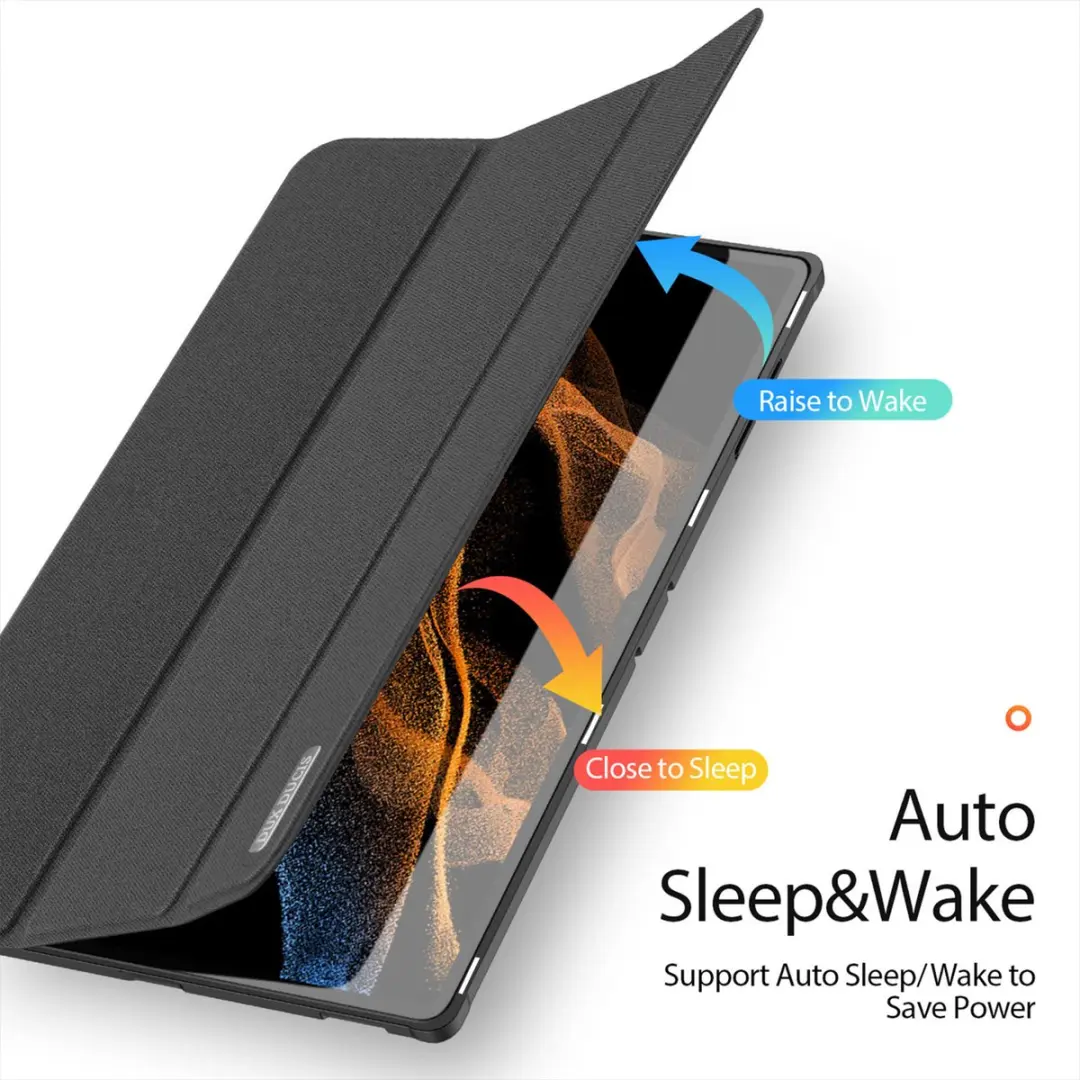 Dux Ducis Domo Book Case SH00064927 - Samsung Galaxy Tab S9 Ultra Hoes - Zwart