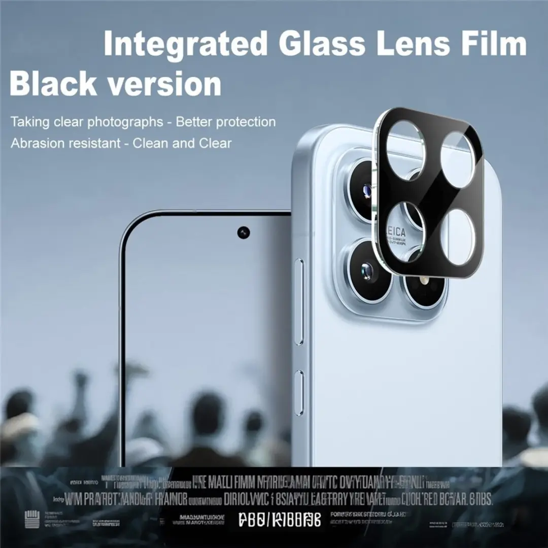 Imak 9H Tempered Glass Camera Lens Protector Xiaomi 17 - Zwart - afbeelding 6 van 6