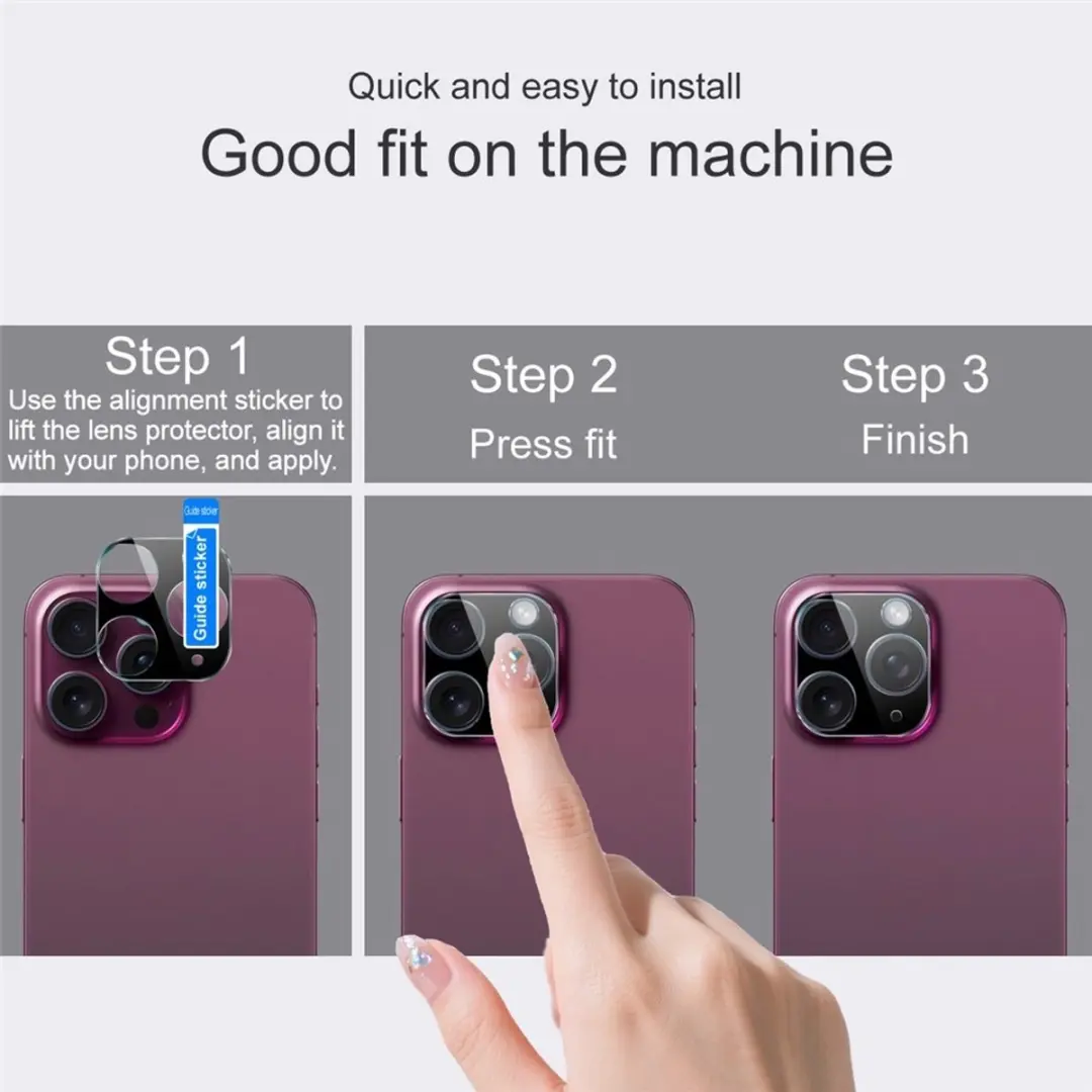 Imak 9H Tempered Glass Camera Lens Protector Xiaomi 17 - Zwart