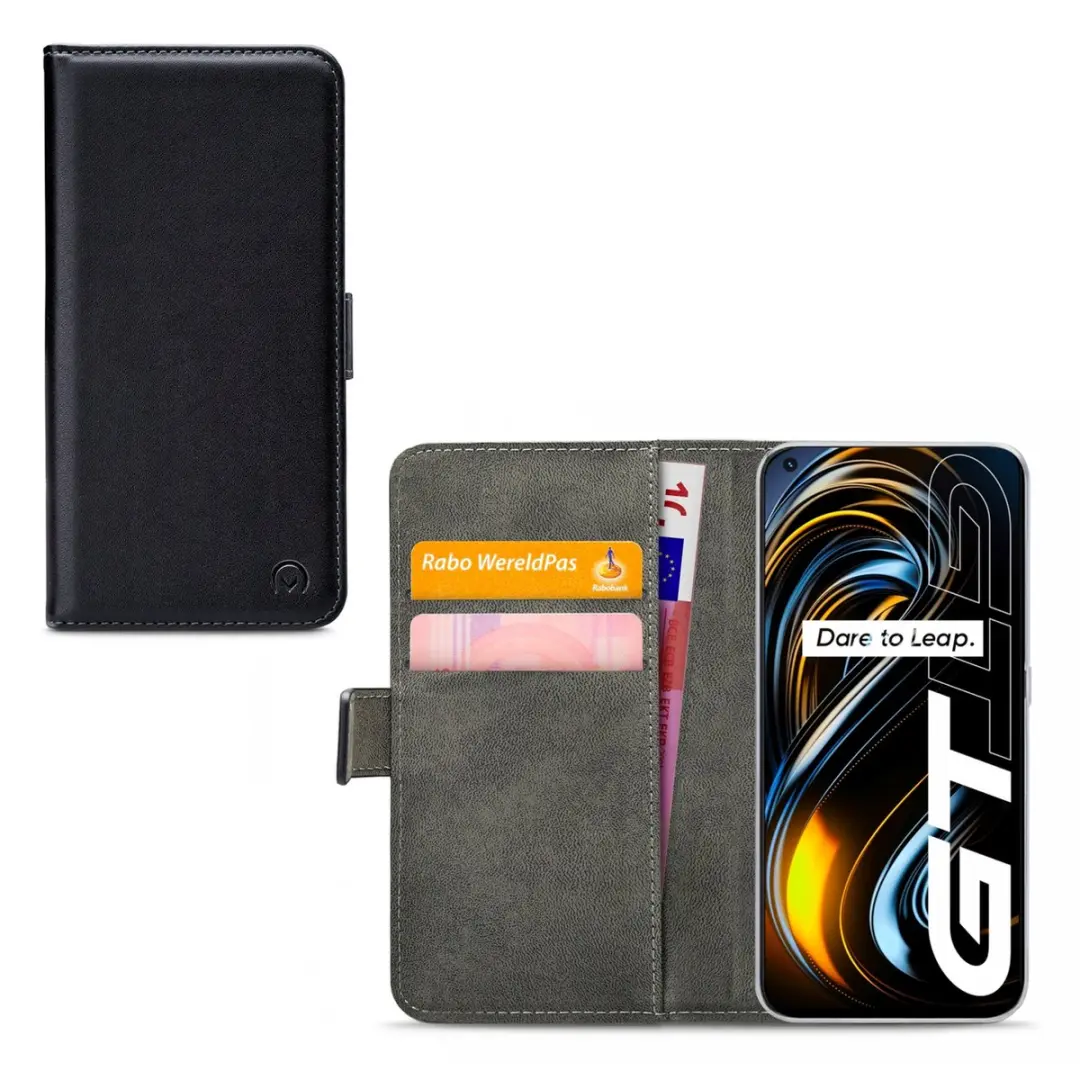 Mobilize Classic Gelly Wallet Bookcase Realme GT - 2 Pasjes - Zwart