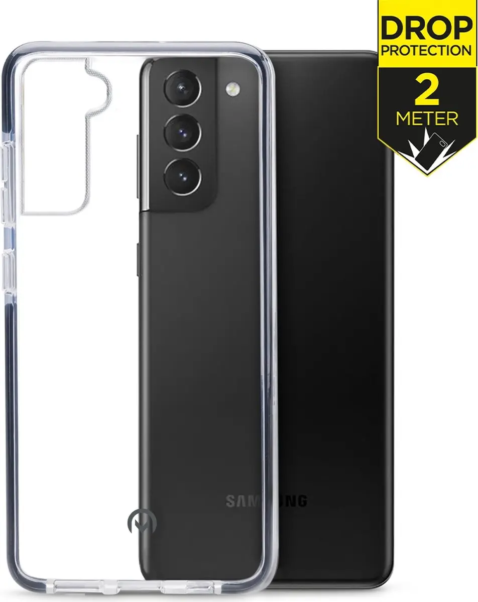 Mobilize Galaxy S21 Plus Hoesje - Transparant/Zwart - MOB-SCB-GALS21P