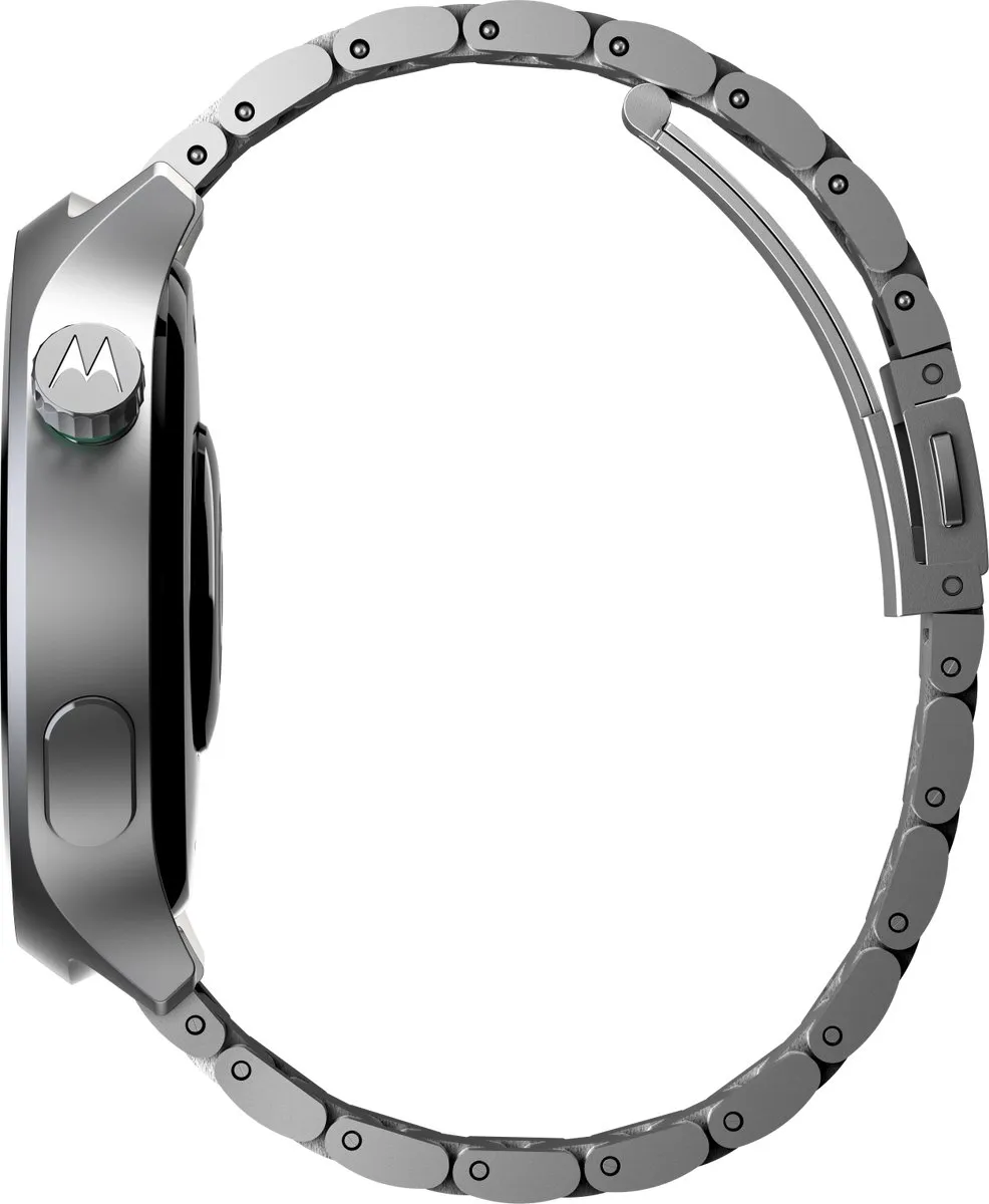 Motorola moto Watch 47mm - Zilver - Groene Band