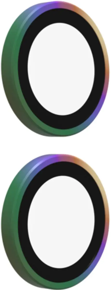 ZAGG Glass Elite Camera Rings iPhone 16/16 Plus/17 - Tempered Glass - Chrome