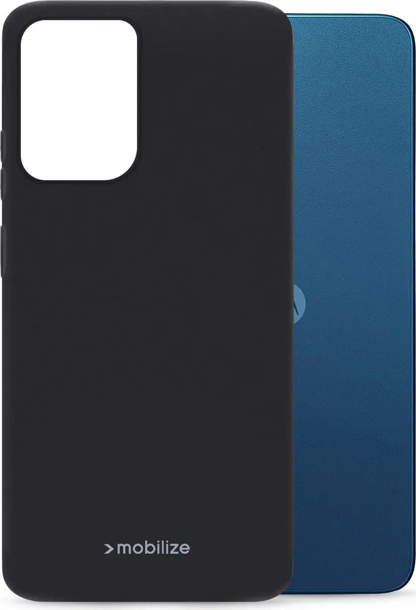 Mobilize Moto G34 Hoesje TPU - Zwart - MOB-RGCMB-MOTOG34
