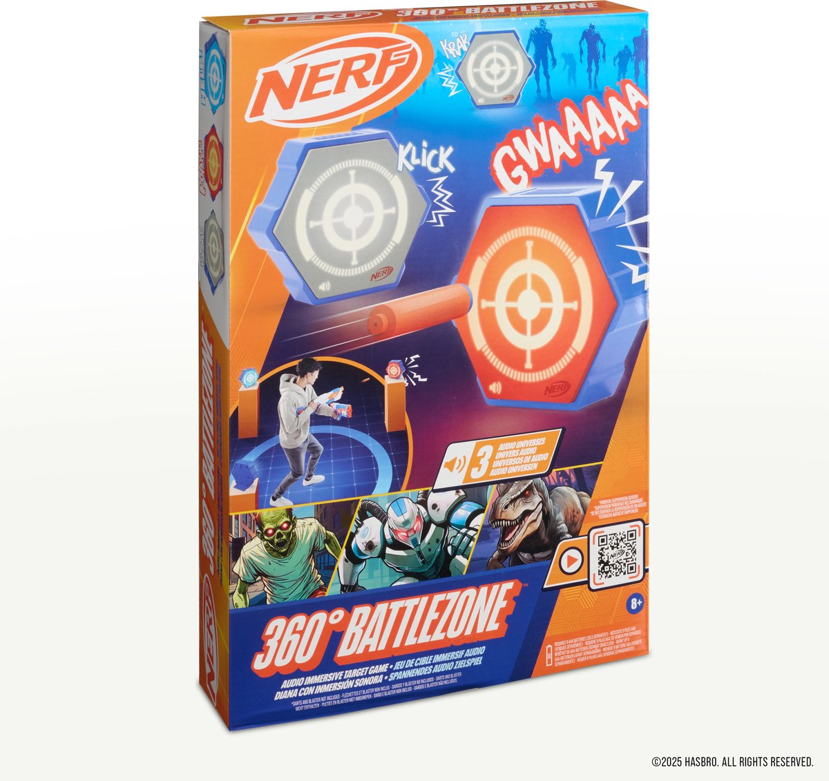 Hasbro Nerf SurroundFX BattleField IE - Met accessoires - Duurzaam kunststof