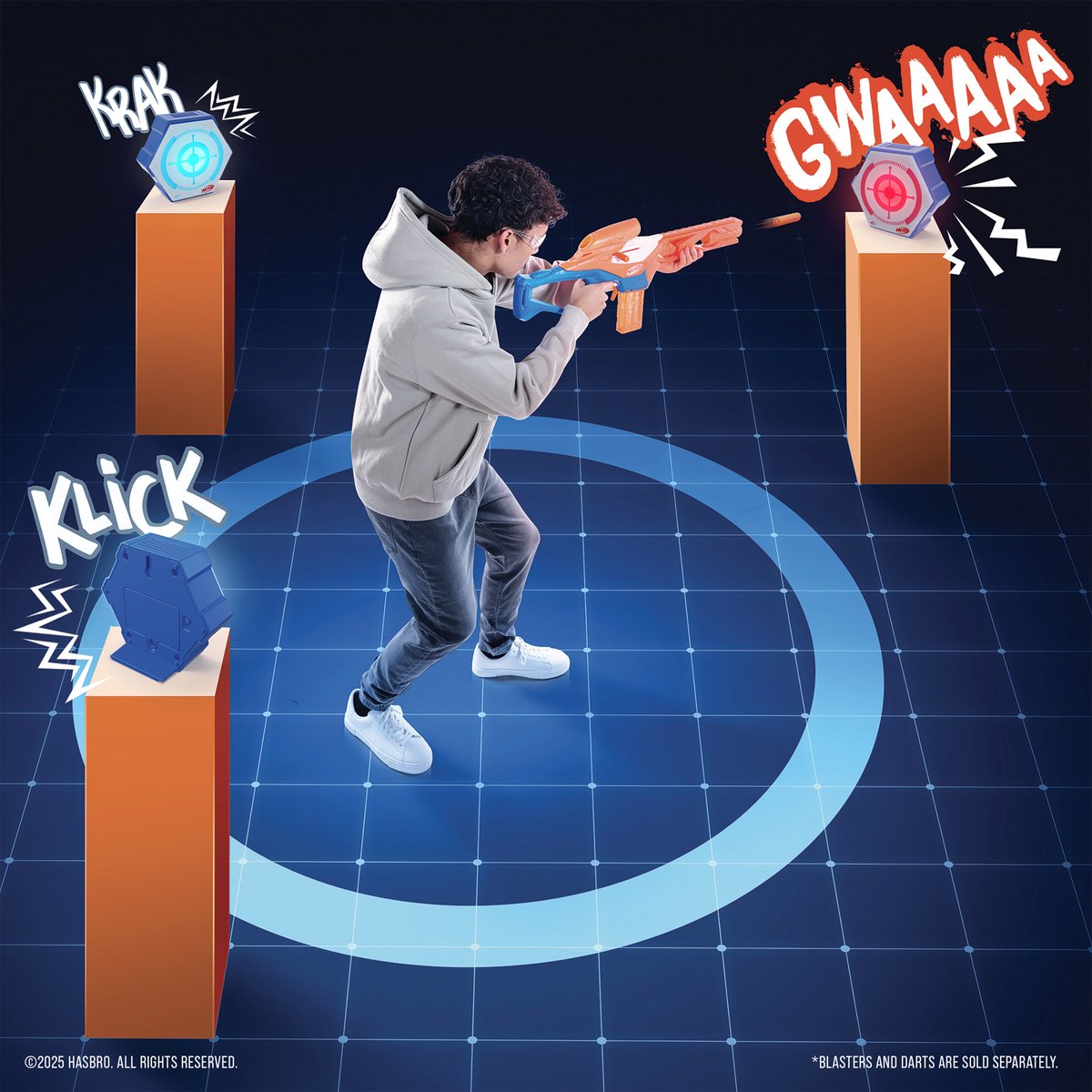 Hasbro Nerf SurroundFX BattleField IE - Met accessoires - Duurzaam kunststof