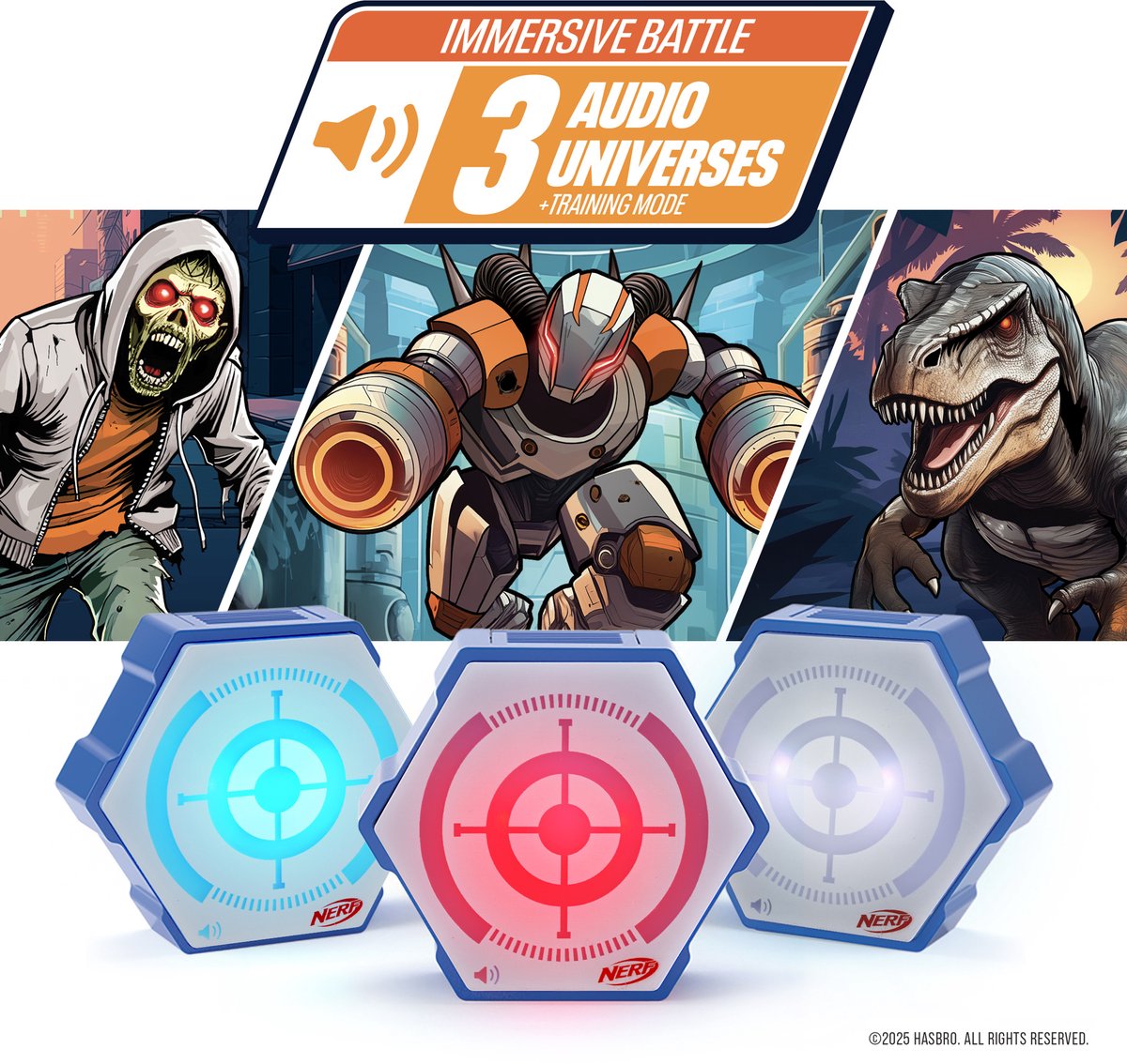 Hasbro Nerf SurroundFX BattleField IE - Met accessoires - Duurzaam kunststof