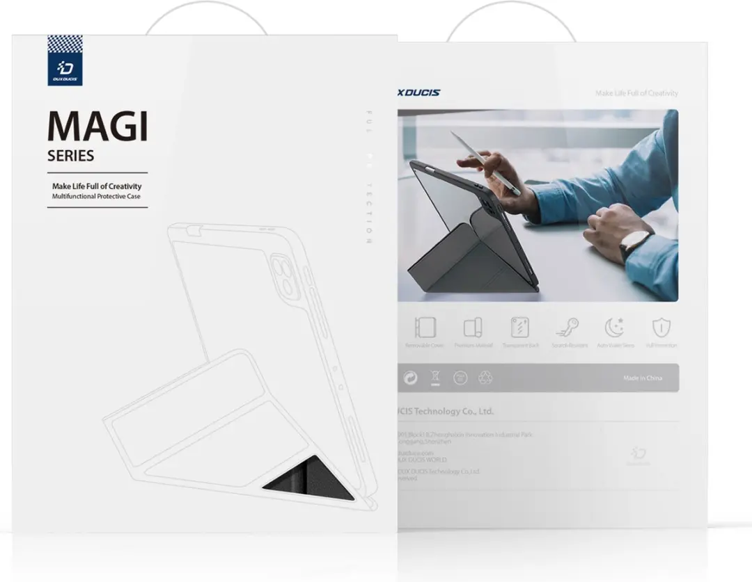 Dux Ducis iPad 10.2 Hoes - Magneet Sluiting Zwart