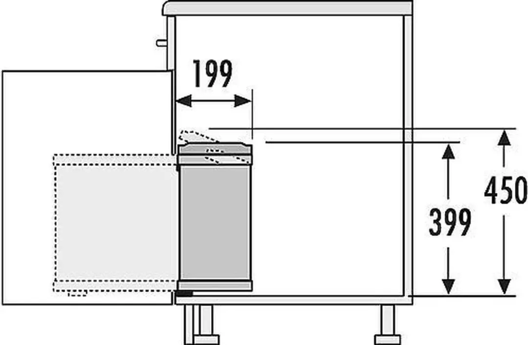 Hailo Duo Automatic AE341690 Inbouw Prullenbak 16L - Wit