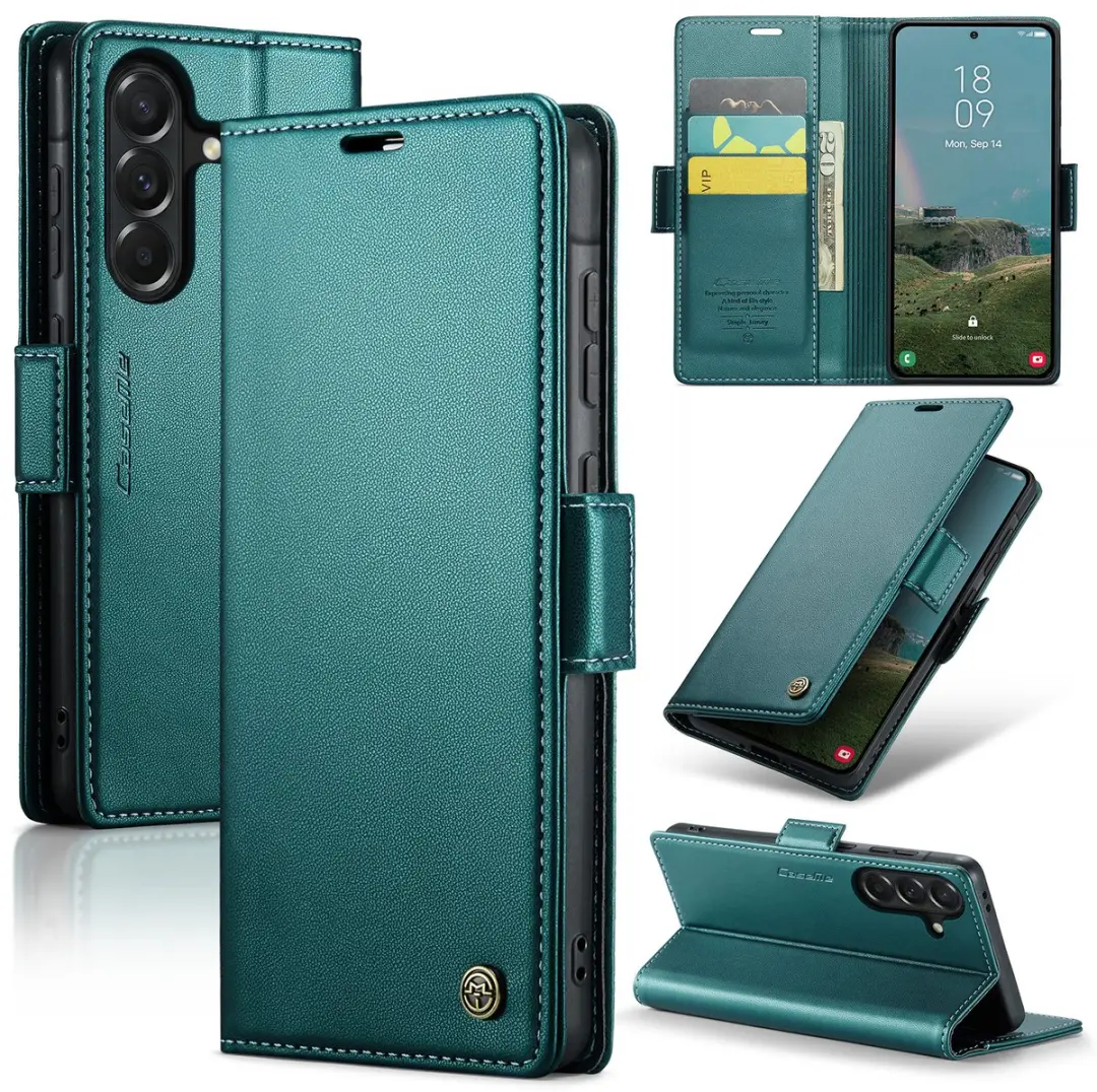 Caseme Wallet Case Groen voor Samsung Galaxy A37