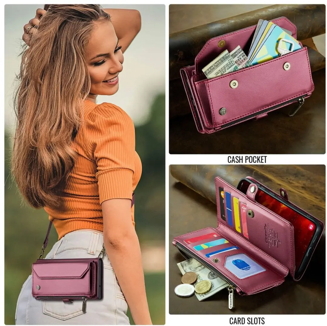 Caseme C36 Hoesje Samsung Galaxy S25 FE - Rood - afbeelding 6 van 6