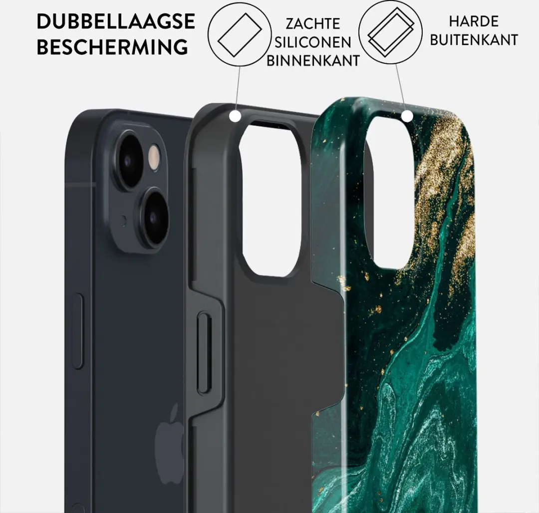Burga Telefoonhoesje iPhone 14 Hardcase - Emerald Pool