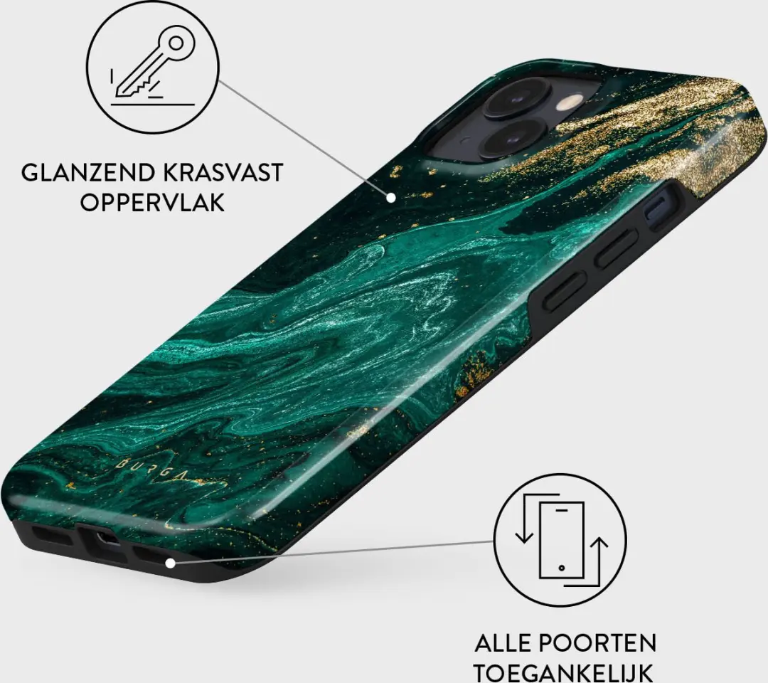 Burga Telefoonhoesje iPhone 14 Hardcase - Emerald Pool - afbeelding 6 van 6