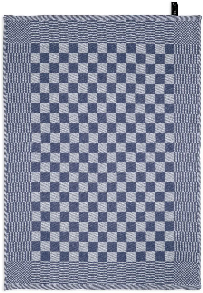BYRKLUND Theedoek Clean & Tidy Blauw - 12 Stuks 100% Katoen 50x70cm