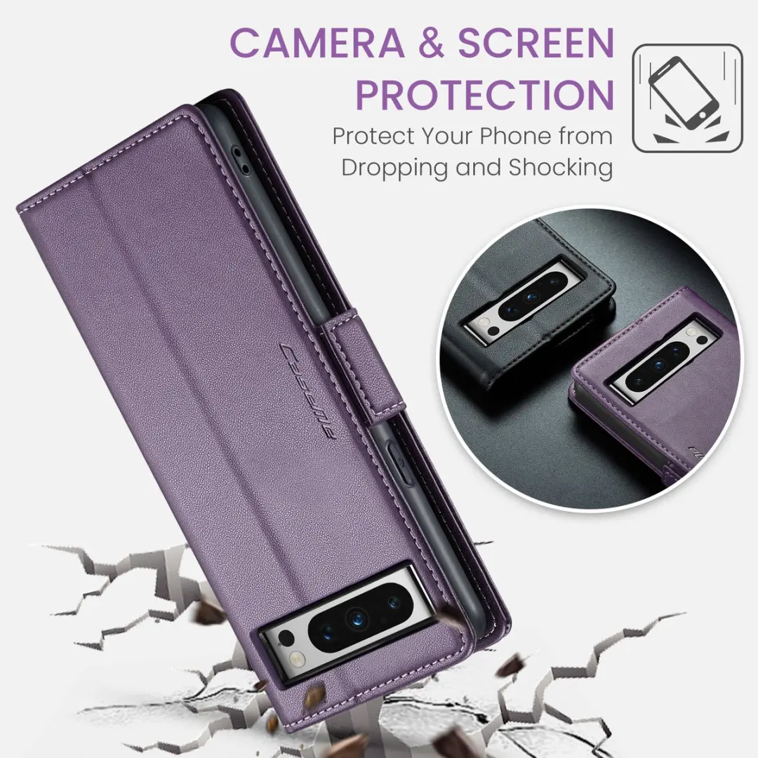 Caseme Wallet Case Google Pixel 8 - Paars