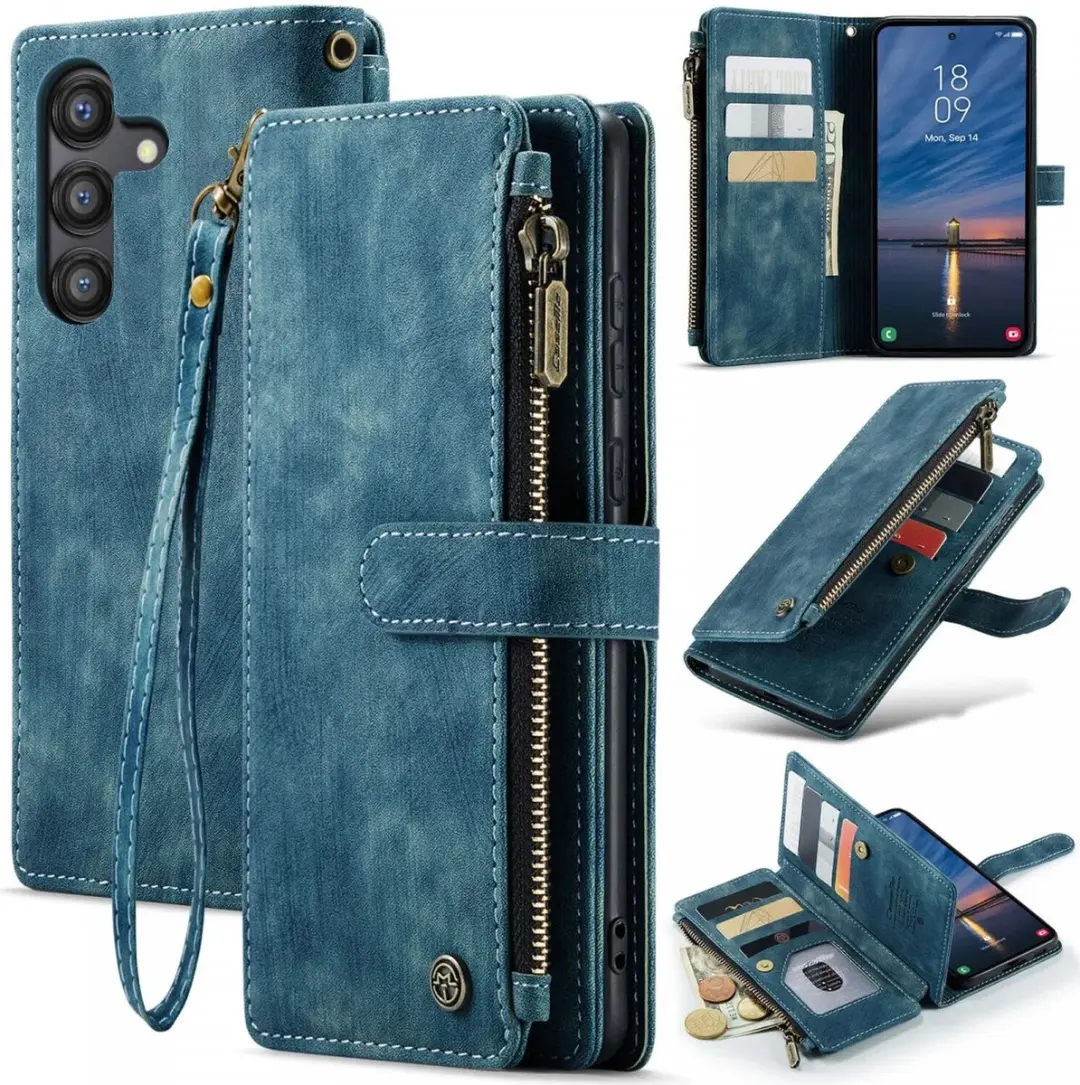 Caseme C30 Hoesje Samsung Galaxy A55 - Blauw