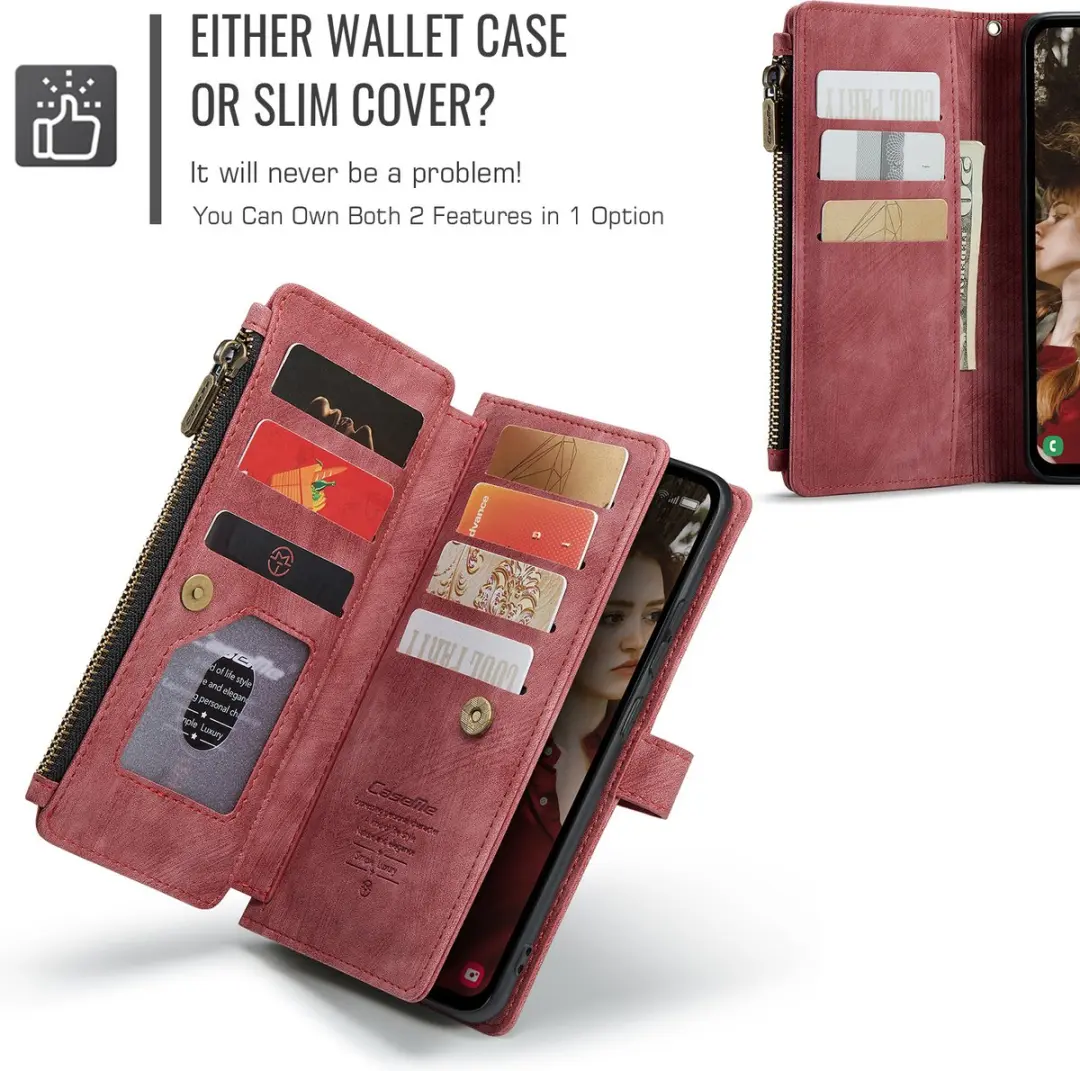 Caseme C30 Book Case Hoesje Samsung Galaxy S24 FE - Roze
