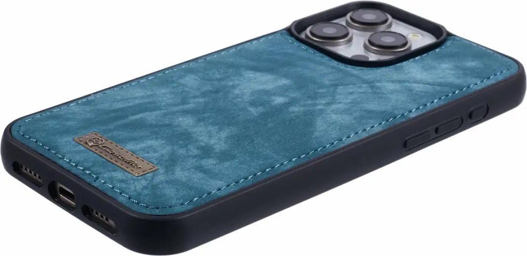 Caseme iPhone 15 Pro Max Backcover - Blauw - 8 Pasjes - afbeelding 6 van 6