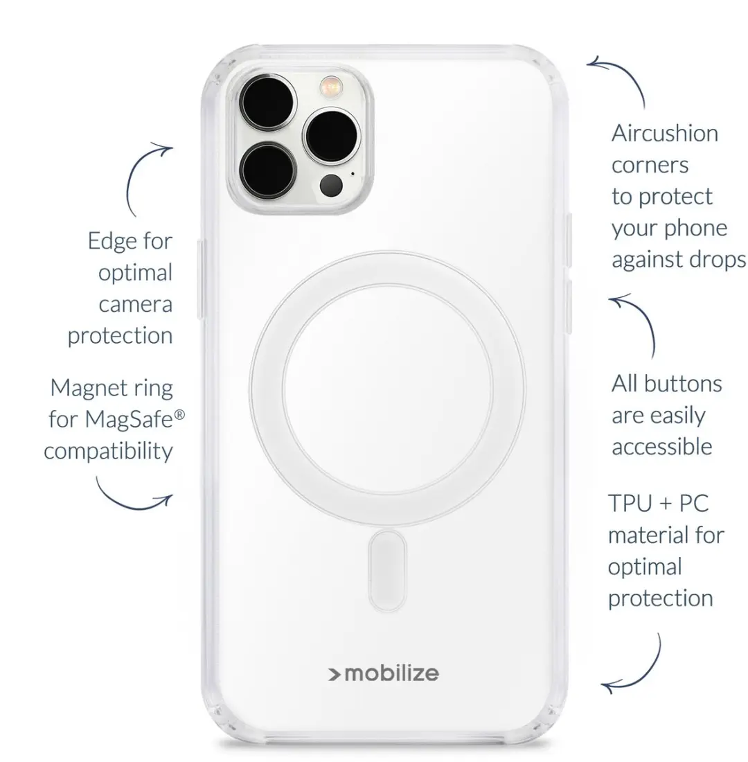 Mobilize Naked Protection MOB-NPCMSC-IPHSE4 iPhone 16e Hoesje - Transparant