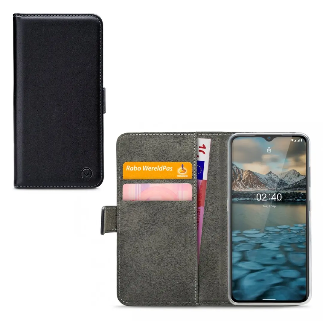 Mobilize Nokia 2.4 Bookcase Hoesje - Effen Zwart - MOB-CGWBCB-NOK24