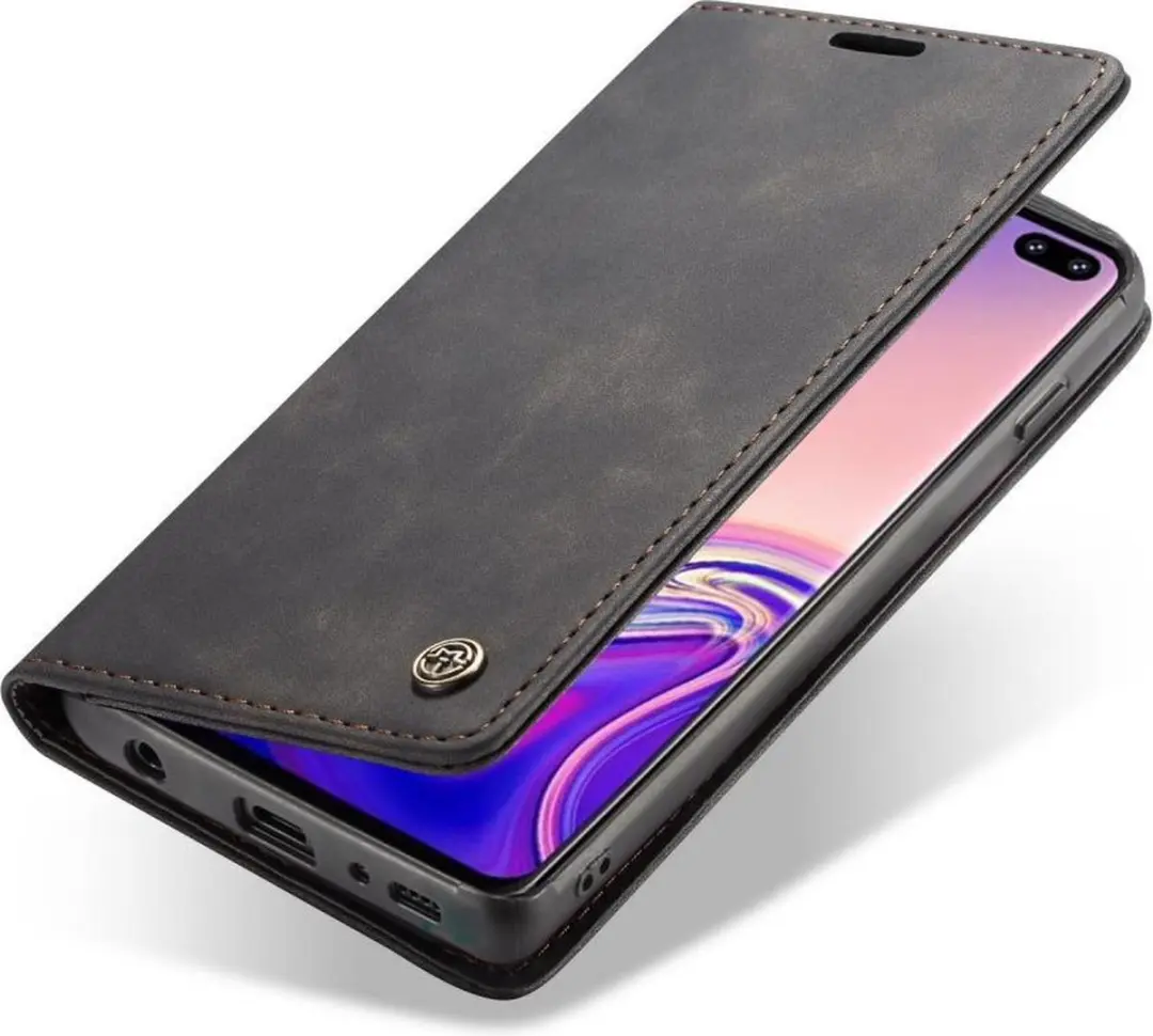Caseme Book Case Samsung Galaxy S10 - 2 Pasjes - Zwart